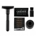 QSHAVE Adjustable Double Edge Safety Shaving Razor Deluxe Set (Razor with Stand)