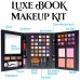 SHANY Luxe Book Makeup Set - All In One Travel Cosmetics Kit with 30 Eyeshadows, 15 Lip Colors, 5 Brushes, 4 Presse